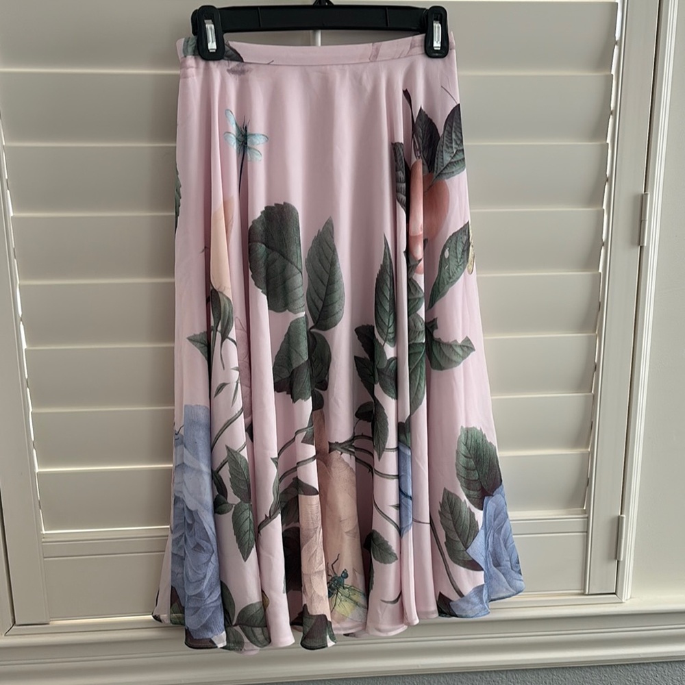 Ted Baker Floral Pink Skirt